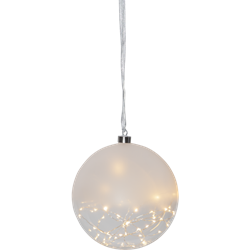 Zeige Details für GLOW Weihnachtskugel 20cm, matt/klar Bild von GLOW Weihnachtskugel 20cm, matt/klar