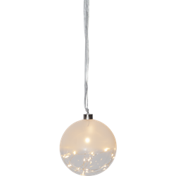 Zeige Details für GLOW Weihnachtskugel 15cm, matt/klar Bild von GLOW Weihnachtskugel 15cm, matt/klar