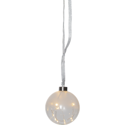 Zeige Details für GLOW Weihnachtskugel 10cm, matt/klar Bild von GLOW Weihnachtskugel 10cm, matt/klar