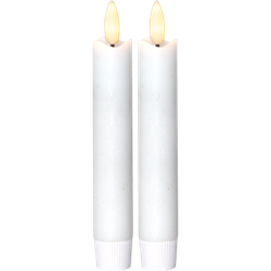 Zeige Details für Flamme Stabkerzen weiss 15cm Duo-Pack Bild von Flamme Stabkerzen weiss 15cm Duo-Pack