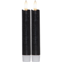 Zeige Details für Flamme Stabkerzen schwarz 15cm Duo-Pack Bild von Flamme Stabkerzen schwarz 15cm Duo-Pack