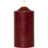 Bild von Flamme Stumpenkerzen rot 17cm, Bild 1