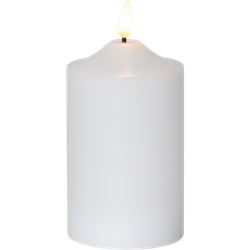 Zeige Details für Flamme Stumpenkerzen weiss 15cm Bild von Flamme Stumpenkerzen weiss 15cm