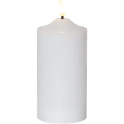 Zeige Details für Flamme Stumpenkerzen weiss 17cm Bild von Flamme Stumpenkerzen weiss 17cm