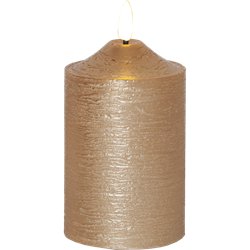 Zeige Details für Flamme Stumpenkerzen gold15cm Bild von Flamme Stumpenkerzen gold15cm