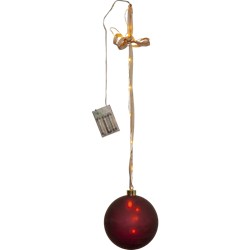 Zeige Details für Glass Bauble Bliss 15cm rot Bild von Glass Bauble Bliss 15cm rot