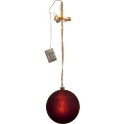 Zeige Details für Glass Bauble Bliss 20cm rot Bild von Glass Bauble Bliss 20cm rot