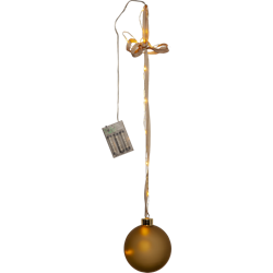 Zeige Details für Glass Bauble Bliss 10cm gold Bild von Glass Bauble Bliss 10cm gold