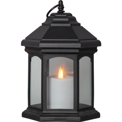 Zeige Details für Laterne Linta 26cm schwarz IP44 Bild von Laterne Linta 26cm schwarz IP44