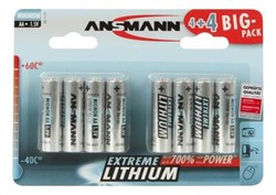 Zeige Details für Ansmann FR6 MX1500 AA 1,5V 8-er Blister Bild von Ansmann FR6 MX1500 AA 1,5V 8-er Blister