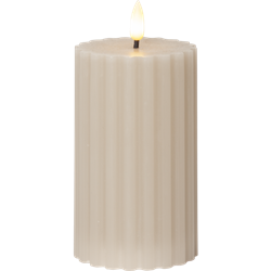 Zeige Details für Flamme Stripe Stumpenkerzen beige 7.5x15cm Bild von Flamme Stripe Stumpenkerzen beige 7.5x15cm