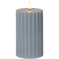 Zeige Details für Flamme Stripe Stumpenkerzen blau 7.5x15cm Bild von Flamme Stripe Stumpenkerzen blau 7.5x15cm