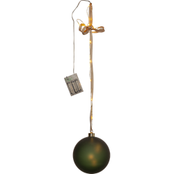 Zeige Details für Glass Bauble Bliss 15cm grün Bild von Glass Bauble Bliss 15cm grün