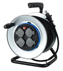 Zeige Details für Industrial Kabelrolle 33m 4xT.13 schwarz/blau IP44 Bild von Industrial Kabelrolle 33m 4xT.13 schwarz/blau IP44