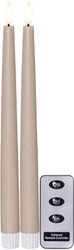 Zeige Details für LED Flamme Slim Stabkerzen beige 2.1x28.5 cm 2er-Set Bild von LED Flamme Slim Stabkerzen beige 2.1x28.5 cm 2er-Set
