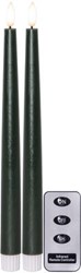 Zeige Details für Flamme Slim Stabkerzen grün 2.1x28.5 cm 2er-Set Bild von Flamme Slim Stabkerzen grün 2.1x28.5 cm 2er-Set