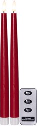Zeige Details für Flamme Slim Stabkerzen rot 2.1x28.5 cm 2er-Set Bild von Flamme Slim Stabkerzen rot 2.1x28.5 cm 2er-Set
