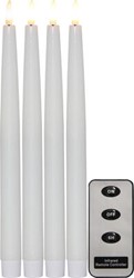 Zeige Details für Flamme Slim Stabkerzen weiss 2.1x28.5 cm 4er-Set Bild von Flamme Slim Stabkerzen weiss 2.1x28.5 cm 4er-Set