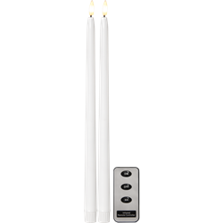 Zeige Details für Flamme Slim Stabkerzen weiss 2.1x38cm 2er-Set Bild von Flamme Slim Stabkerzen weiss 2.1x38cm 2er-Set