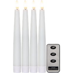 Zeige Details für Flamme Slim Stabkerzen weiss 2.1x20cm 4er-Set Bild von Flamme Slim Stabkerzen weiss 2.1x20cm 4er-Set