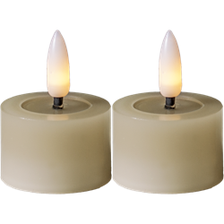 Zeige Details für Teelicht Flamme Flow beige 4x5cm Bild von Teelicht Flamme Flow beige 4x5cm