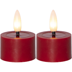 Zeige Details für Teelicht Flamme Flow rot 4x5cm Bild von Teelicht Flamme Flow rot 4x5cm