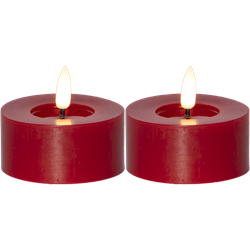 Zeige Details für Teelicht Flamme Flow rot 7x5.5cm Bild von Teelicht Flamme Flow rot 7x5.5cm