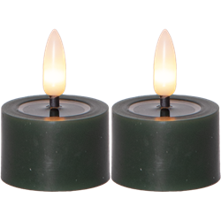 Zeige Details für Teelicht Flamme Flow grün 4x5cm Bild von Teelicht Flamme Flow grün 4x5cm