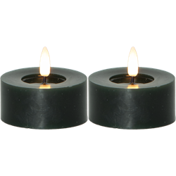 Zeige Details für Teelicht Flamme Flow grün 7x5.5cm Bild von Teelicht Flamme Flow grün 7x5.5cm