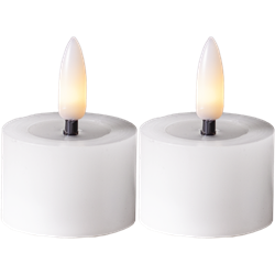 Zeige Details für Teelicht Flamme Flow weiss 4x5cm Bild von Teelicht Flamme Flow weiss 4x5cm