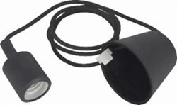 Zeige Details für Leuchtmittelzuleitung schwarz E27 Bild von Leuchtmittelzuleitung schwarz E27