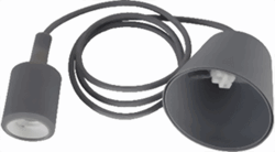 Zeige Details für Leuchtmittelzuleitung grau E27 Bild von Leuchtmittelzuleitung grau E27