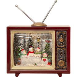 Zeige Details für Winter, Laterne Fernseher mit Glitzer Bild von Winter, Laterne Fernseher mit Glitzer