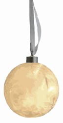 Zeige Details für Ice Crystal Weihnachtskugel 12cm, weiss Bild von Ice Crystal Weihnachtskugel 12cm, weiss