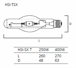 Zeige Details für HSI-TSX 250W/4200K E40 Bild von HSI-TSX 250W/4200K E40