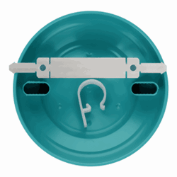 Zeige Details für Deckenrosette Kunststoff Türkisblau Bild von Deckenrosette Kunststoff Türkisblau