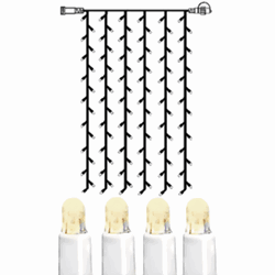 Zeige Details für System LED Vorhang Extra 1x2m warmweiss, weisses Kabel Bild von System LED Vorhang Extra 1x2m warmweiss, weisses Kabel