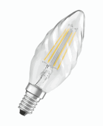Zeige Details für Kerzen gedreht Classic BW40 klar 240V 4W/827 E14 Bild von Kerzen gedreht Classic BW40 klar 240V 4W/827 E14