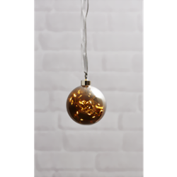 Zeige Details für GLOW Weihnachtskugel 15cm, klar smoke Bild von GLOW Weihnachtskugel 15cm, klar smoke