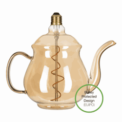 Zeige Details für LED Teapot Earl Gold E27 4W 2200K Bild von LED Teapot Earl Gold E27 4W 2200K