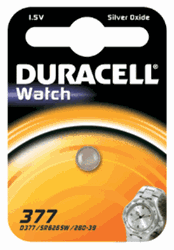 Zeige Details für Duracell Watch 377 1,5V Silver Oxyd Bild von Duracell Watch 377 1,5V Silver Oxyd