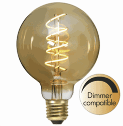 Zeige Details für Gold amber Spiral Globe 95mm 230V 3.5W 2000K E27 Bild von Gold amber Spiral Globe 95mm 230V 3.5W 2000K E27