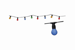 Zeige Details für Illuminationskette mit 40 Fassungen inkl. 40 Stk. Zier farbig LED E27 Bild von Illuminationskette mit 40 Fassungen inkl. 40 Stk. Zier farbig LED E27