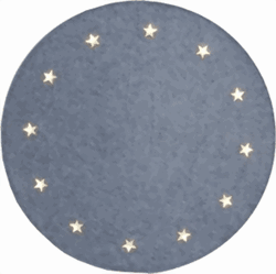 Zeige Details für Weihnachtsmatte grau, 12 LED's Bild von Weihnachtsmatte grau, 12 LED's