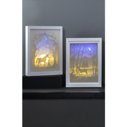 Zeige Details für Scenery Holzdekoration Hirsch Bild von Scenery Holzdekoration Hirsch