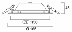 Zeige Details für Start Downlight 12W/4000K LochØ 150mm Bild von Start Downlight 12W/4000K LochØ 150mm