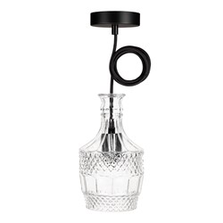 Zeige Details für Crystal Pendelleuchte James E27 Glas 1.5M Bild von Crystal Pendelleuchte James E27 Glas 1.5M