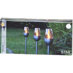 Zeige Details für Gartenspiess Toulon silber 3er-Set Bild von Gartenspiess Toulon silber 3er-Set