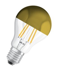 Zeige Details für Kopfspiegel Standard gold A60 240V 4=37W/2700K E27 Bild von Kopfspiegel Standard gold A60 240V 4=37W/2700K E27