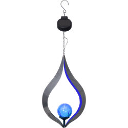 Zeige Details für Solar Hängeleuchte Melilla blau Bild von Solar Hängeleuchte Melilla blau